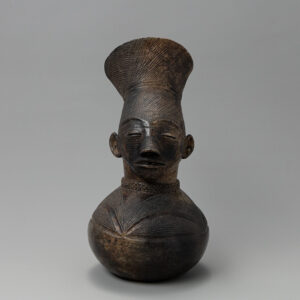 Benin Figural Heads Vessel (Ewer)