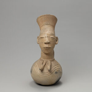 Benin Figural Heads Vessel (Ewer)