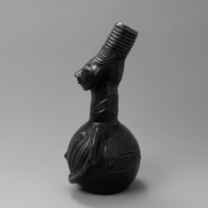 Benin Figural Heads Vessel (Ewer)