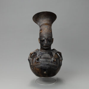 Benin Figural Heads Vessel (Ewer)