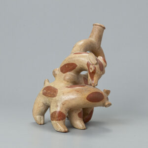 Moche Terracotta Stirrup Vessel