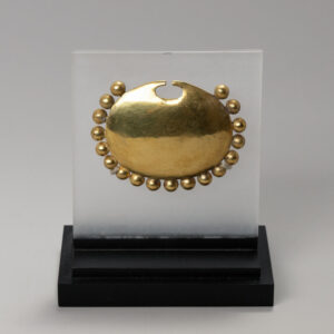 Moche Gold Nose Ornament with 18 Soldered Spheres