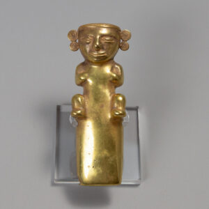 Quimbaya Gold Figure on Throne
