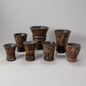 Inca Wood Ceremonial Cups