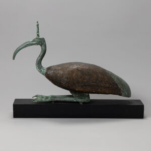 Egyptian Bronze & Wood Ibis