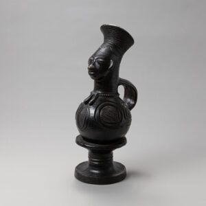 Benin Figural Heads Vessel (Ewer)