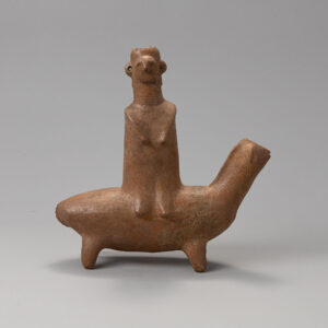 Amlash Pottery Vessel in the Form of a Steatopygous Rider