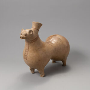 Terracotta Rhyton in the Shape of a Wild Cat