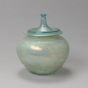Roman Glass Urn with Lid