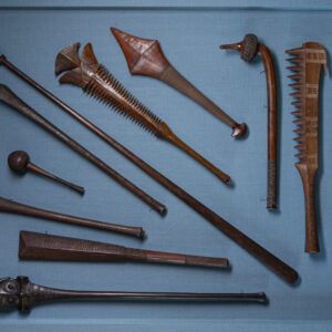 Mounted South Sea Artifacts