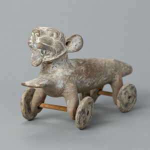 Maya Pottery Figure on Wheels