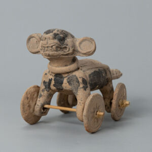 Maya Pottery Figure on Wheels
