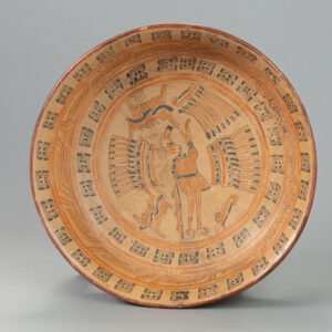 Maya Polychrome Tetrapod Bowl